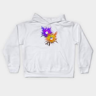 Abstract Colourful Reaction, Explosion Of Colour Kids Hoodie